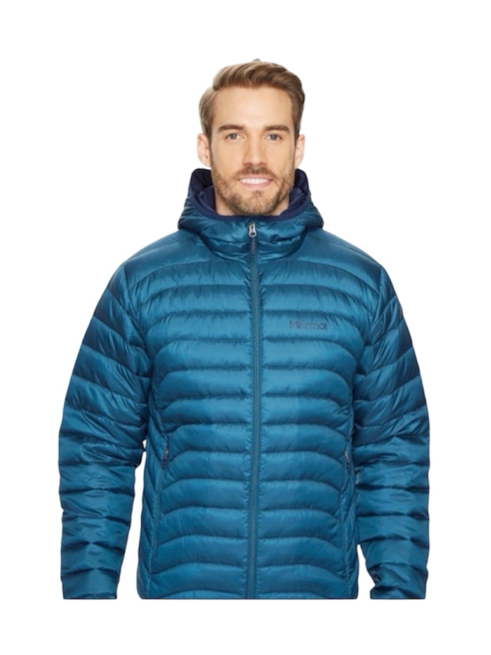 Marmot Tulles 600 Down Fill teal blue puffer jacket men’s size M